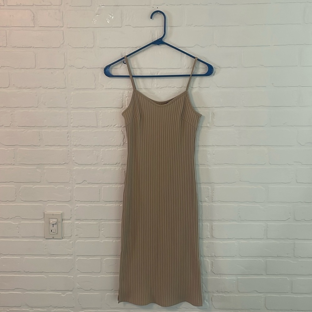 Cream tank top dress